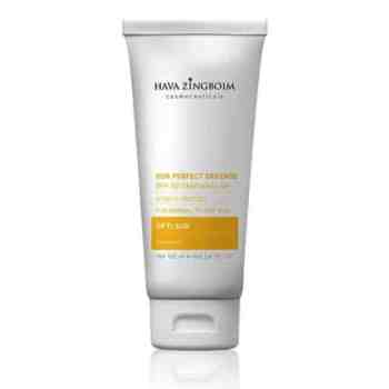 קרם הגנה 50 SPF עם דמי מייקאפ חווה זינגבוים