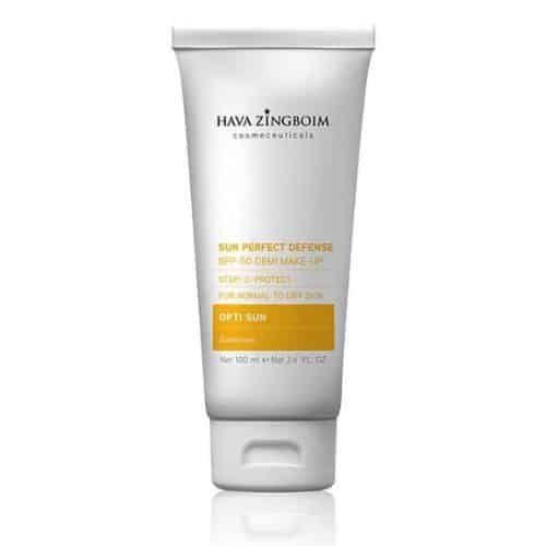 קרם הגנה 50 SPF עם דמי מייקאפ חווה זינגבוים