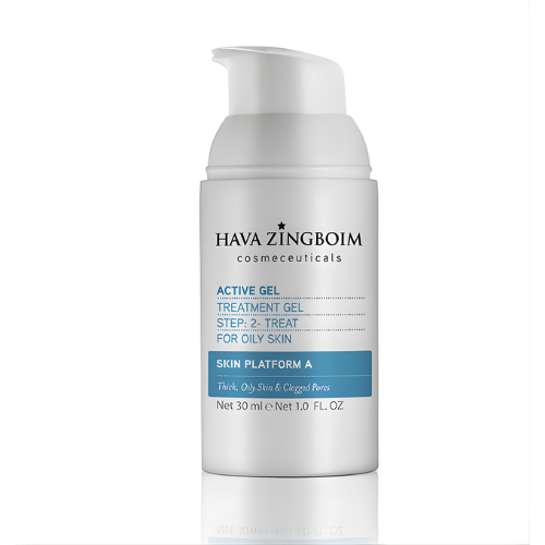 אקטיב ג'ל חוה זינגבוים, Active Gel, ג'ל טיפולי נקודתי לאקנה, בקבוק משאבה